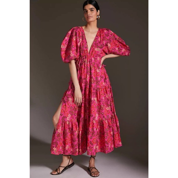 Misa Dresses & Skirts - Misa Los Angeles Ysabel Printed V-Neck Maxi Dress